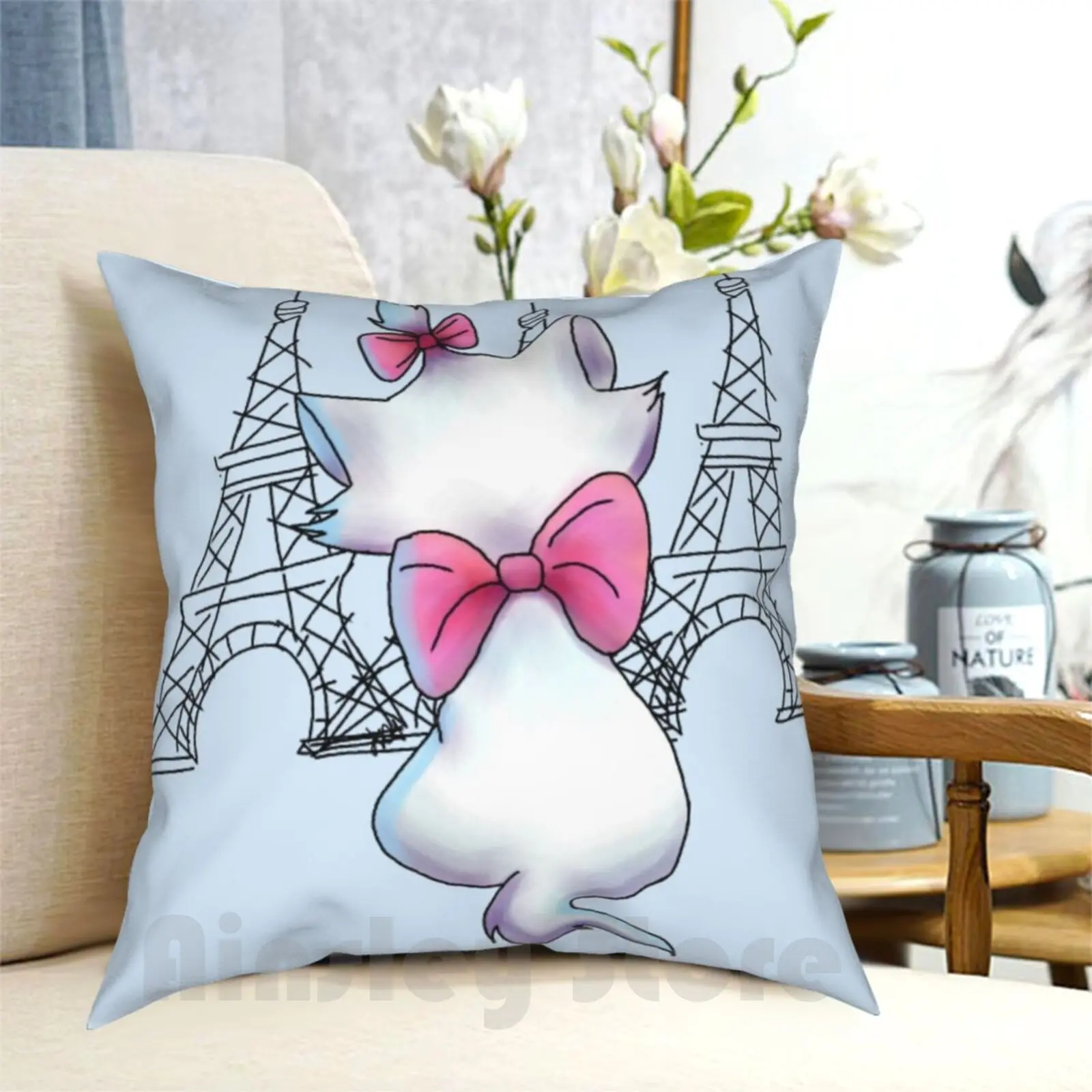 Чехол для подушки с рисунком Париж на моем интеллекте | Дом и сад