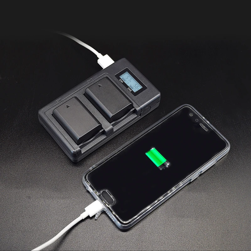 NP-FW50 зарядное устройство для камеры npfw50 fw50 lcd USB двойное sony A6000 5100 a3000 a35 A55 a7s II alpha 55 7