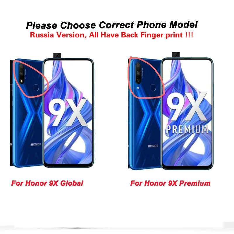 Чехол KEYSION из закаленного стекла с градиентом для Huawei Honor 9X Global силиконовая рамка