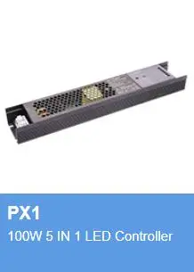 Светодиодный контроллер PX1 AC180 ~ 240 В 5 в 1 RGB CCT Встроенный 24 100 Вт питание драйвера