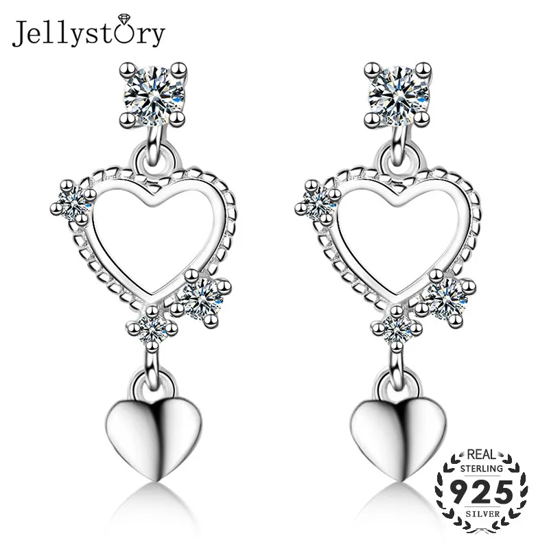 Модные серебряные ювелирные изделия Jellystory 925 серьги с цирконами и драгоценными