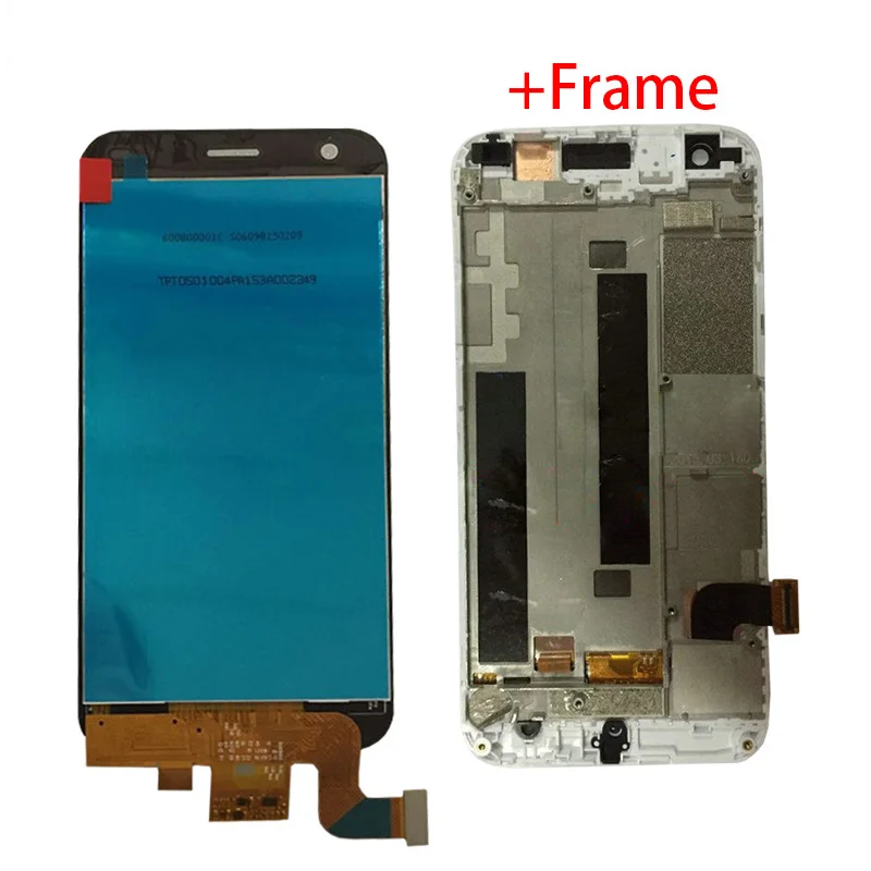 5 0 &quotБелый ЖК-дисплей с рамкой для ZTE Blade S6 Q5-T lcd дисплей фотографией бесплатная