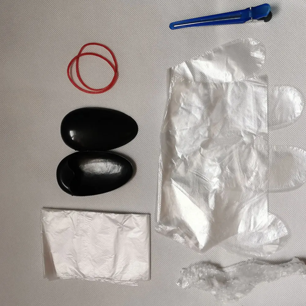 

20 Sets Complete Hair Coloring Kit Disposable DIY Dyeing Tool Kit Portable Hair Tinting Tool for Home Shop