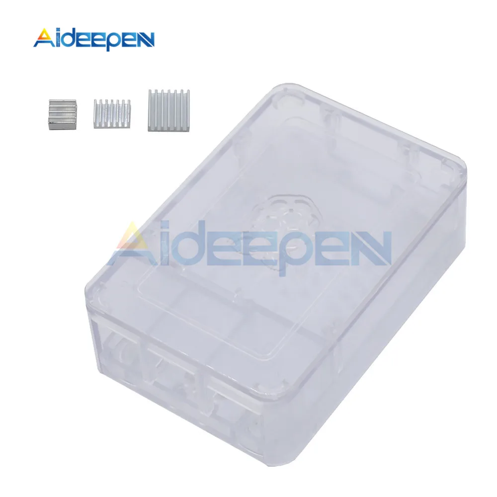 Черно-белый чехол для Raspberry PI 4 Модель B ABS пластиковый чехол Корпус корпуса КОРПУСА ДЛЯ PI4 с радиатором