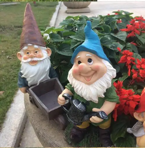 Кантри эльф карликовая тележка украшение для дома фермы микро ландшафтное