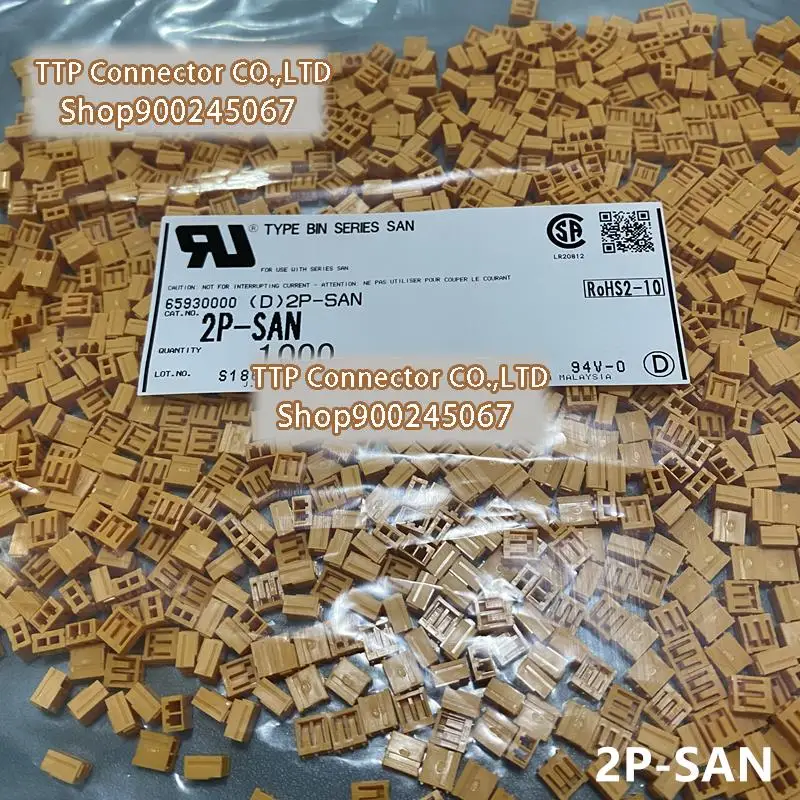 

100 шт./лот соединитель 2P-SAN, ширина дужки 100% мм, новый и оригинальный