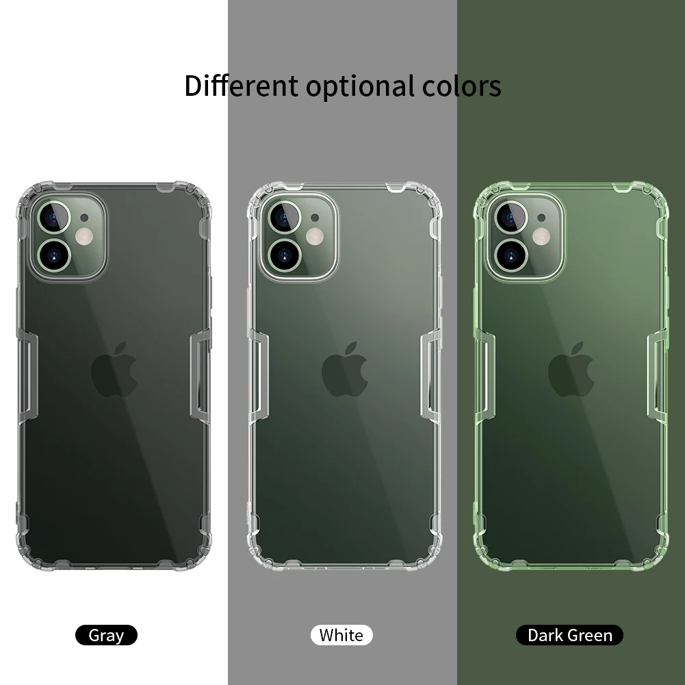 

For Apple iPhone 12 Pro Max / iPhone 12 Mini Case,NILLKIN Nature TPU Transparent Clear Soft Back Cover Case for iPhone 12 Pro