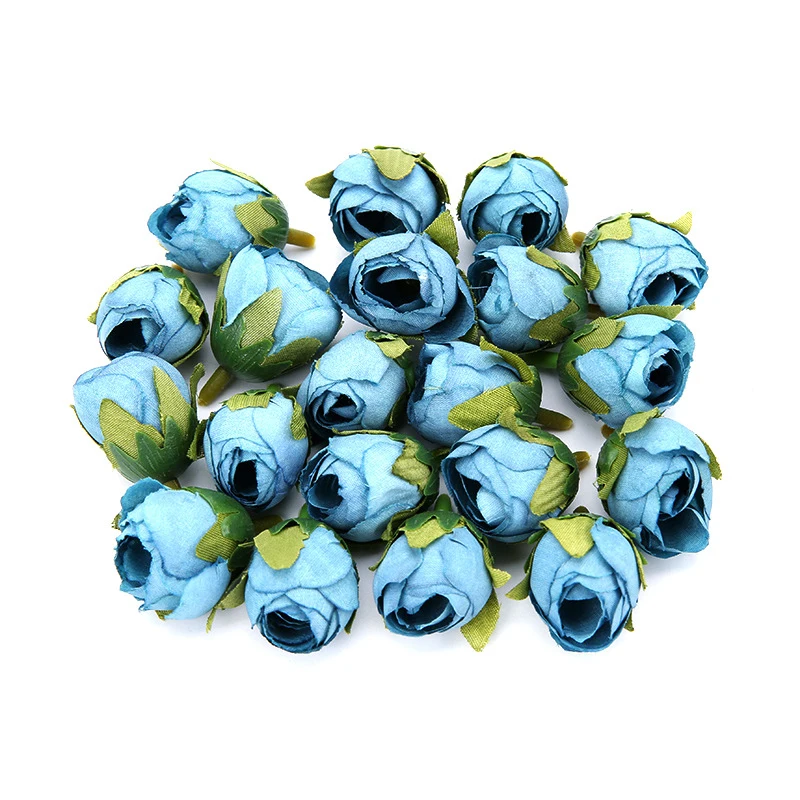 20 шт Винтаж искусственная ткань розовая Чай цветы с бутонами бутон поделки