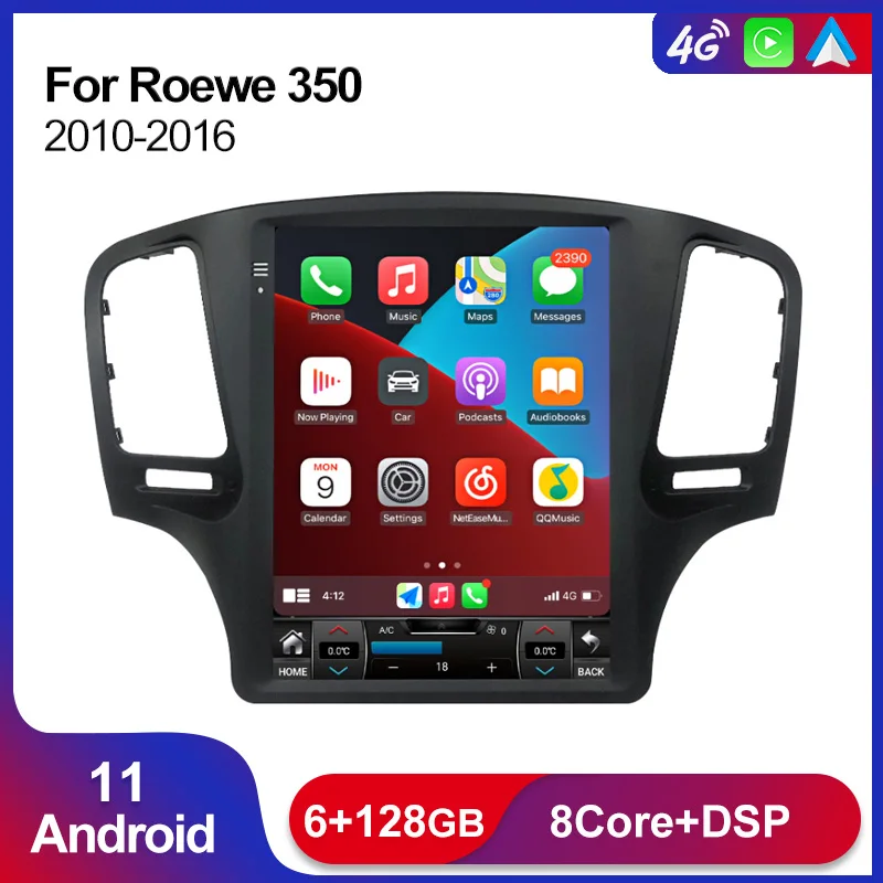 

Вертикальный экран Android 11 Автомобильный GPS-навигатор для Roewe 350 2010 -2016 2Din Радио стерео Мультимедийный Плеер 4G Lte Carplay WIFI