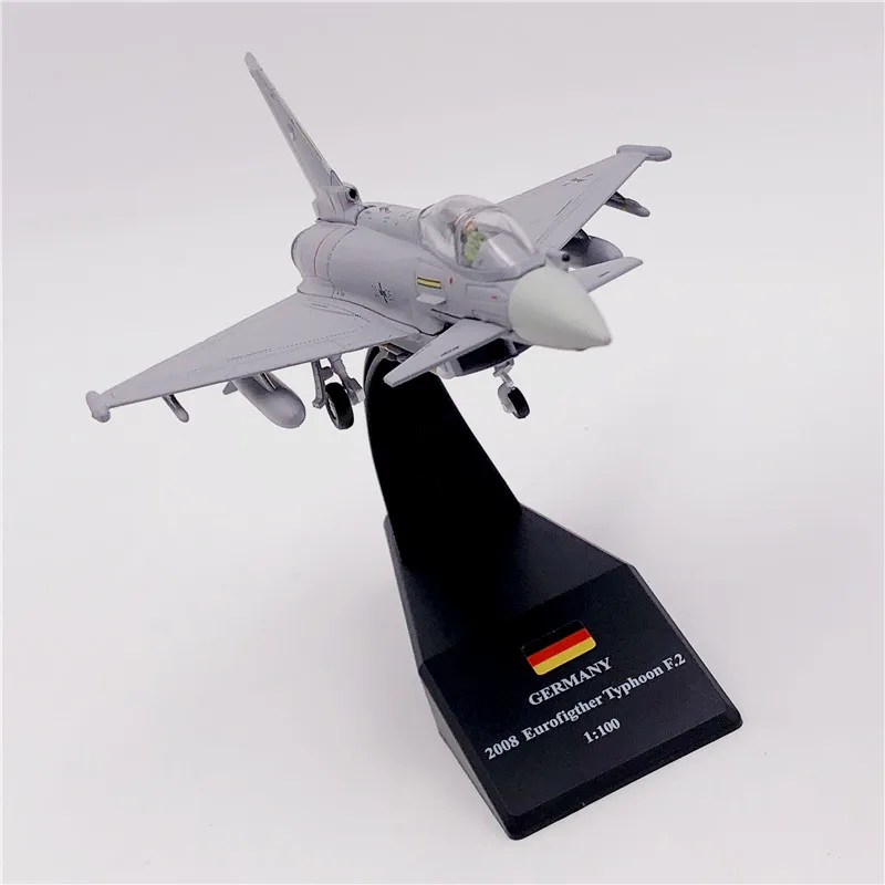 

1/100 Scale EF2000 Eurofighter Typhoon Fighter Plane Metal Fighter Military Model Diecast Plane Model for Collection Gift