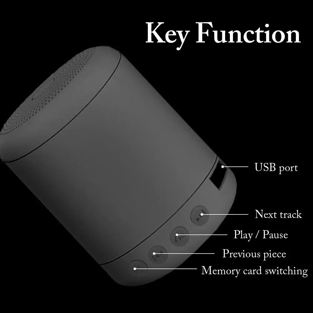 Мини Bluetooth динамик FM сабвуфер беспроводной USB карта маленький аудио для