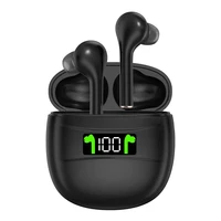 wireless earphones bluetooth compatible 5 2 headphones ipx7 waterproof earbuds led display hd stereo mic for xiaomi iphone
