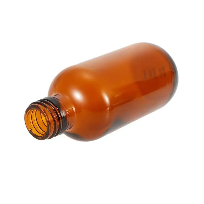 Флакон-распылитель янтарного стекла с черным распылителем многоразовый