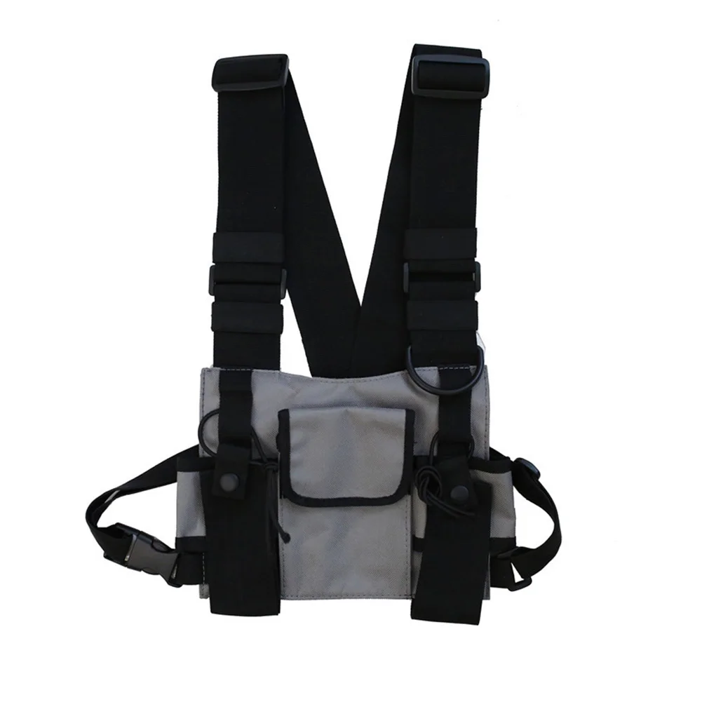 

Men Women Chest Rig Bag Travel Portable Street Zipper Outdoor Sports Fishing Hiking Water Resistant Oxford Cloth Cross Shoulder