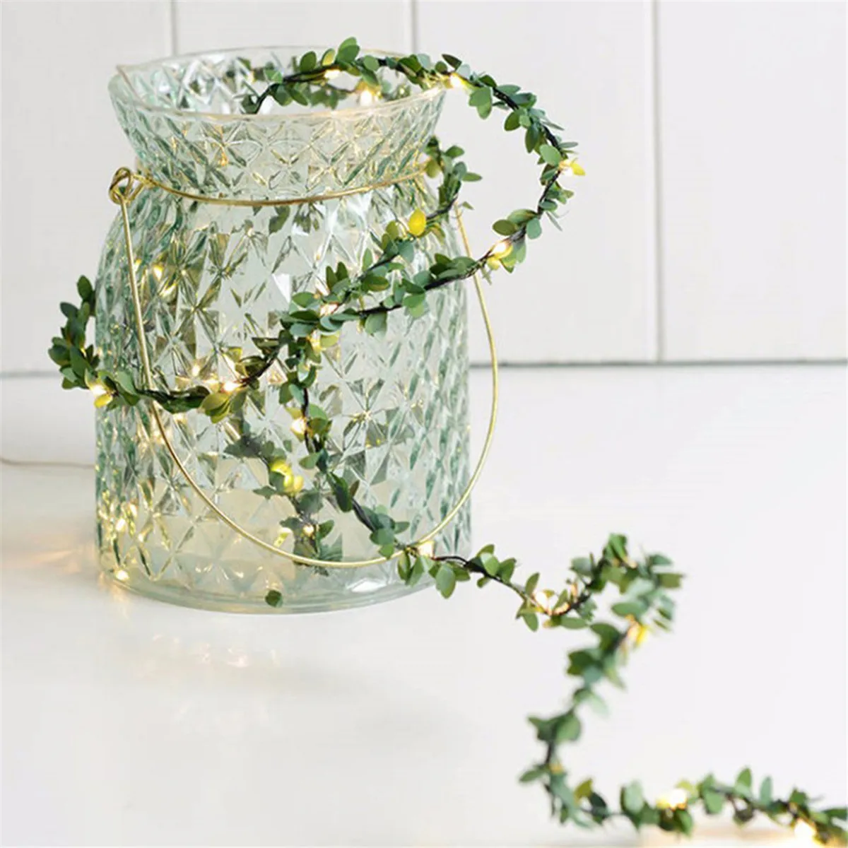 Гирлянда с листьями праздничная светодиодная usb лампа гирлянда для свадебной