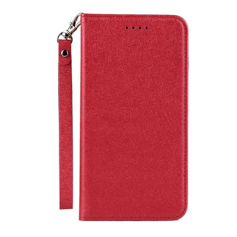 Чехол из искусственной кожи с шелковым узором для iPhone X Xs Магнитный флип-чехол