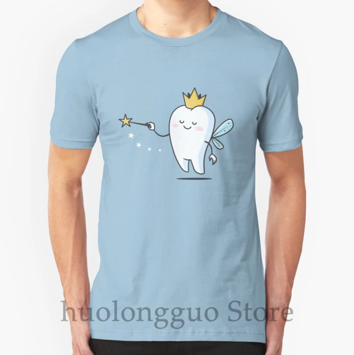

100% cotton o-neck men t shirt custom printed t-shirt Tooth Fairy women tshirt