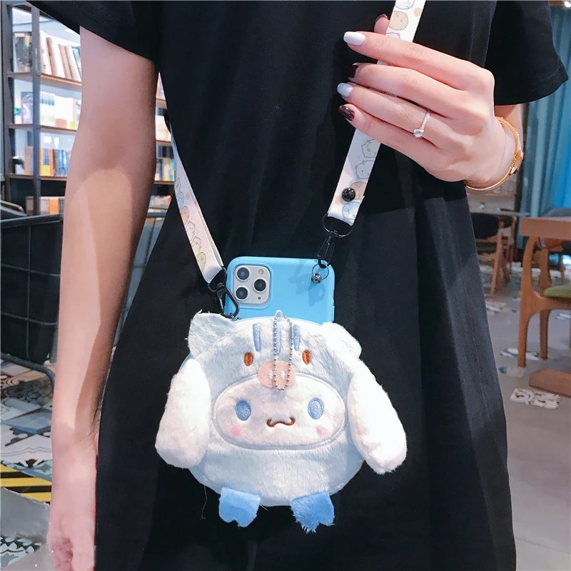 Чехол для iPhone 11 pro max с мультяшным рисунком, милая melody Cinnamoroll Обложка кошелька для iPhone XS max XR X 8 plus 6S 7+ ремешок в подарок