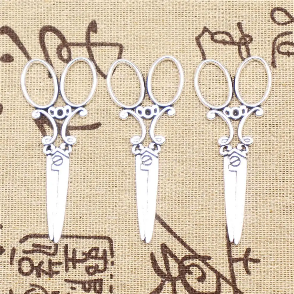 

3 шт., подвеска в виде ножниц, 61x25 мм