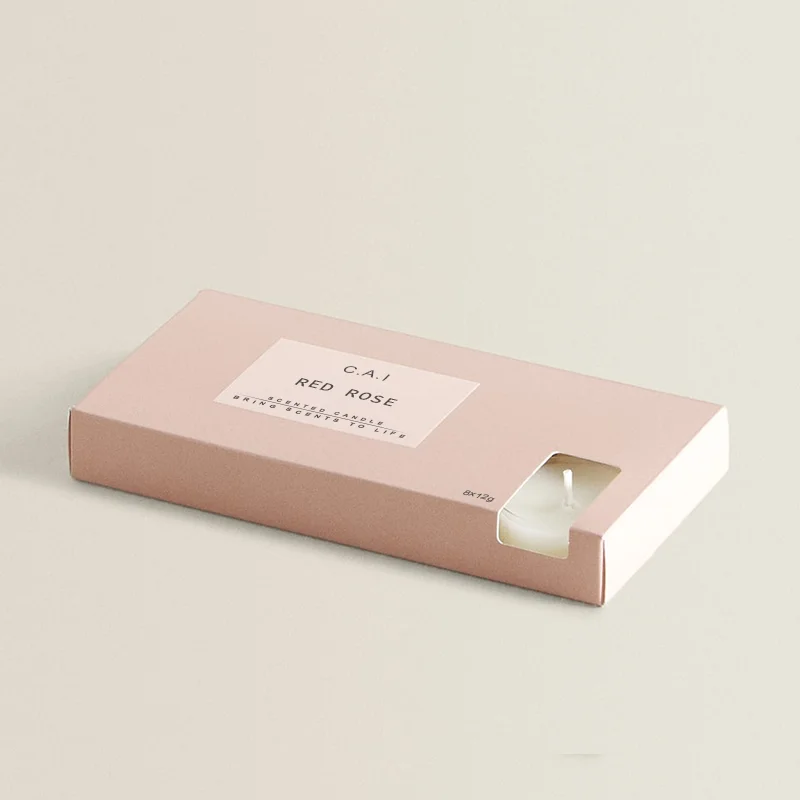 

Cheap Private Label Camp Floating Tealight Gift Set Red Rose Scented Tea Light Custom Soy Candles with Packaging Boxes