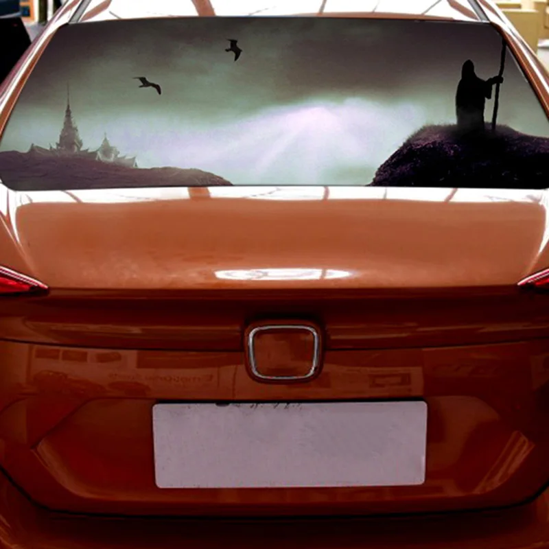 

Grim Reaper Darkness for Truck Jeep Suv Pickup 3D Rear Windshield Decal Sticker Decor Rear Window Poster 53.1X14.2 Inch