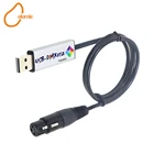 USB-адаптер для интерфейса DMX, контроллер USB DMX512 для компьютера, контроллер освещения Satge, контроллер освещения Win10 USB DMX контроллер
