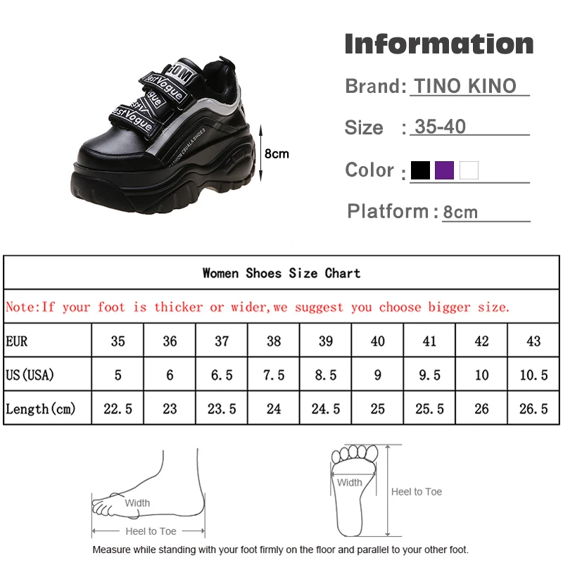 

Women Flat Platform Chunky Sneakers Ladies Vulcanized Patchwork Thick Bottom Shoes Woman Casual Autumn Winter Footwear