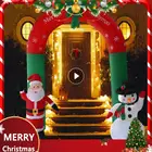 Рождество 2,4 м надувная АРКА Санта-Клаус Снеговик украшения на открытом воздухе Рождество нововечерние домашний магазин двор садовое украшение Вечерние