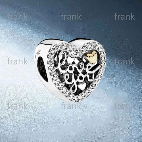 

792037CZ Love Script Charm