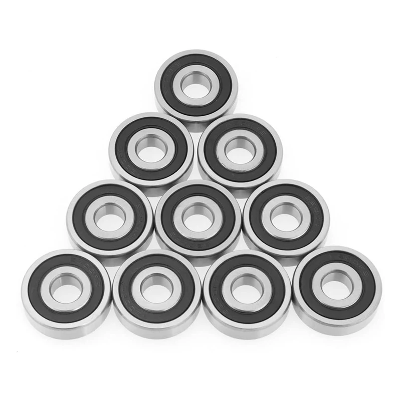 

Promotion! 10Pcs/Set Bearing Balls 6200-2RS Double Rubber Sealed Steel Deep Groove Ball Bearing Size 10 x 30 x 9mm