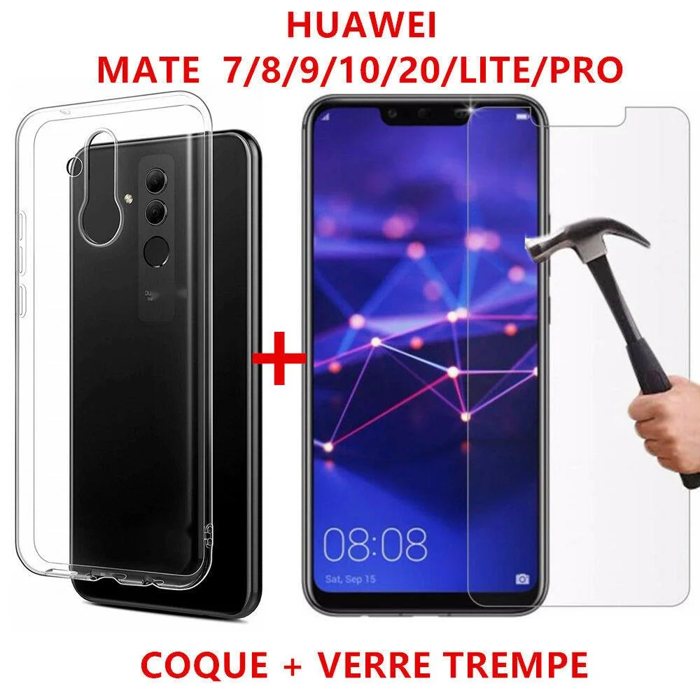 

Anti-Scratch Coque For Huawei Mate 20/Lite/Mate10/9/8/7 aux choix+ Film Verre tremp
