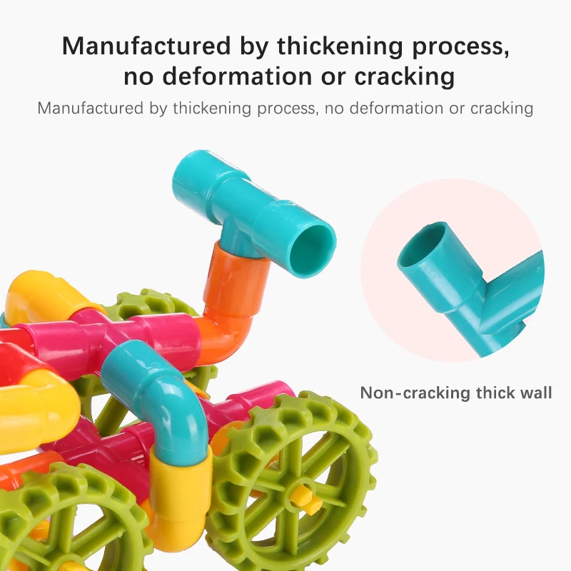 

Hot Color Water Pipe Building Blocks For Children DIY Assembling Pipeline Tunnel Model Kids Toys Compatible With LegoING Blocks