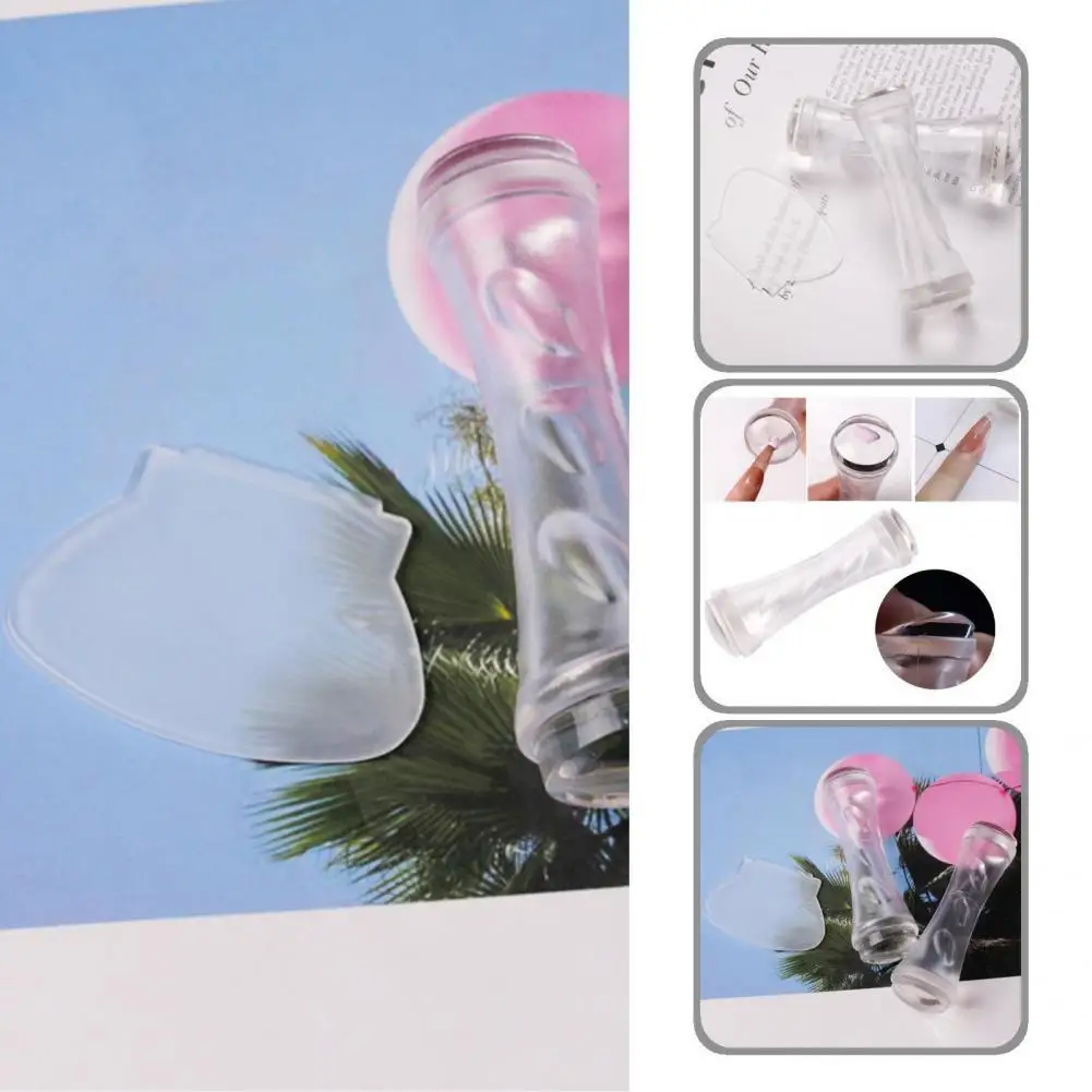 

Artwork Making with Scraper Transparent DIY Silicone Stamp Scraper for Female