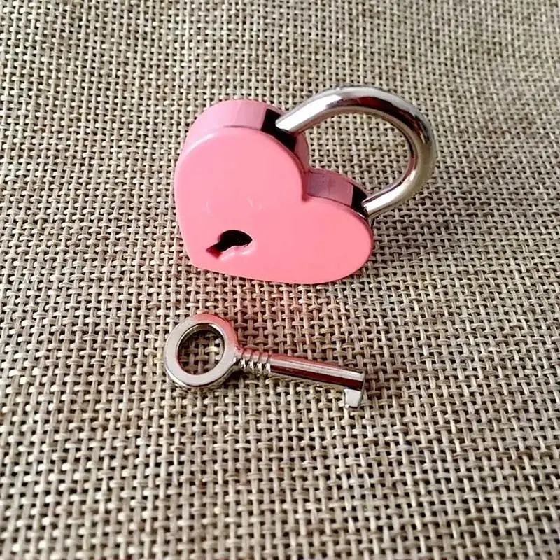 Красный Висячий замок на День святого Валентина винтажный персонализированный