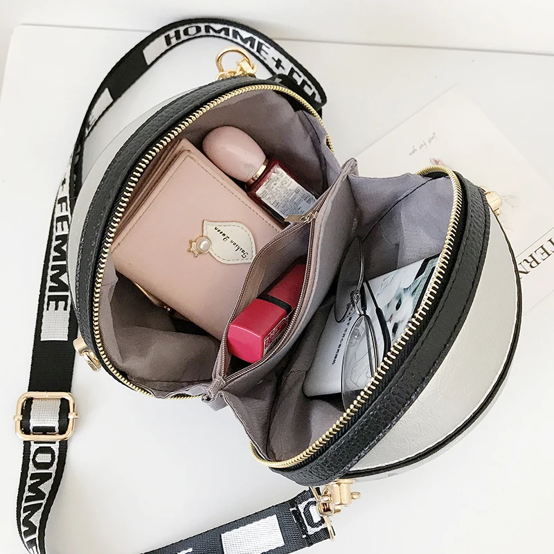 

Fashion Basketball Bag Women Chains Shoulder Bags Designer Brand Round Handbag Luxury PU Leather Crossbody Bag Letter Lady Totes