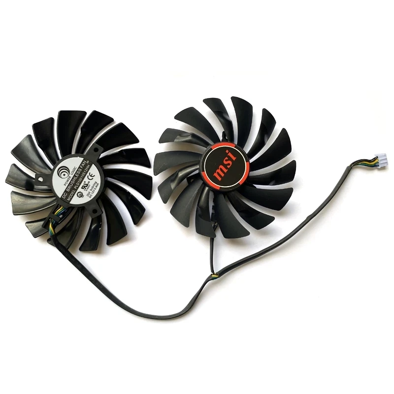 Вентилятор видеокарты MSI R7 370 MSI-r7-370-Game VGA 95 мм 2 шт. PLD10010S12HH 4 контакта | Компьютеры и