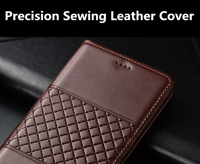 genuine leather phone case card slot holder for oppo realme 6 pro flip cover coque for oppo realme 6 holster cover stand case free global shipping