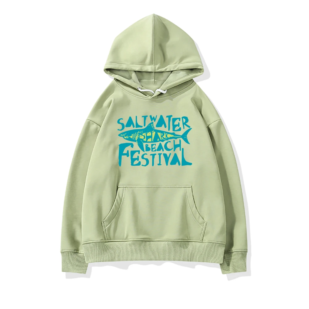 

Salt Water Beach Festival Print Woman Sweahoodies Fashion Hip Hop Hoodies Fleece Crewneck Clothe Autumn Harajuku Female Hoodie