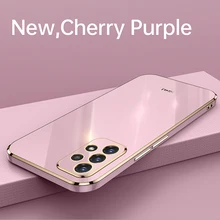 Plating Square Frame Phone Case On For Samsung Galaxy A72 A52 A32 4g A22 A53 5g A 72 52 32 22 2021 Luxury Silicone Back Cover