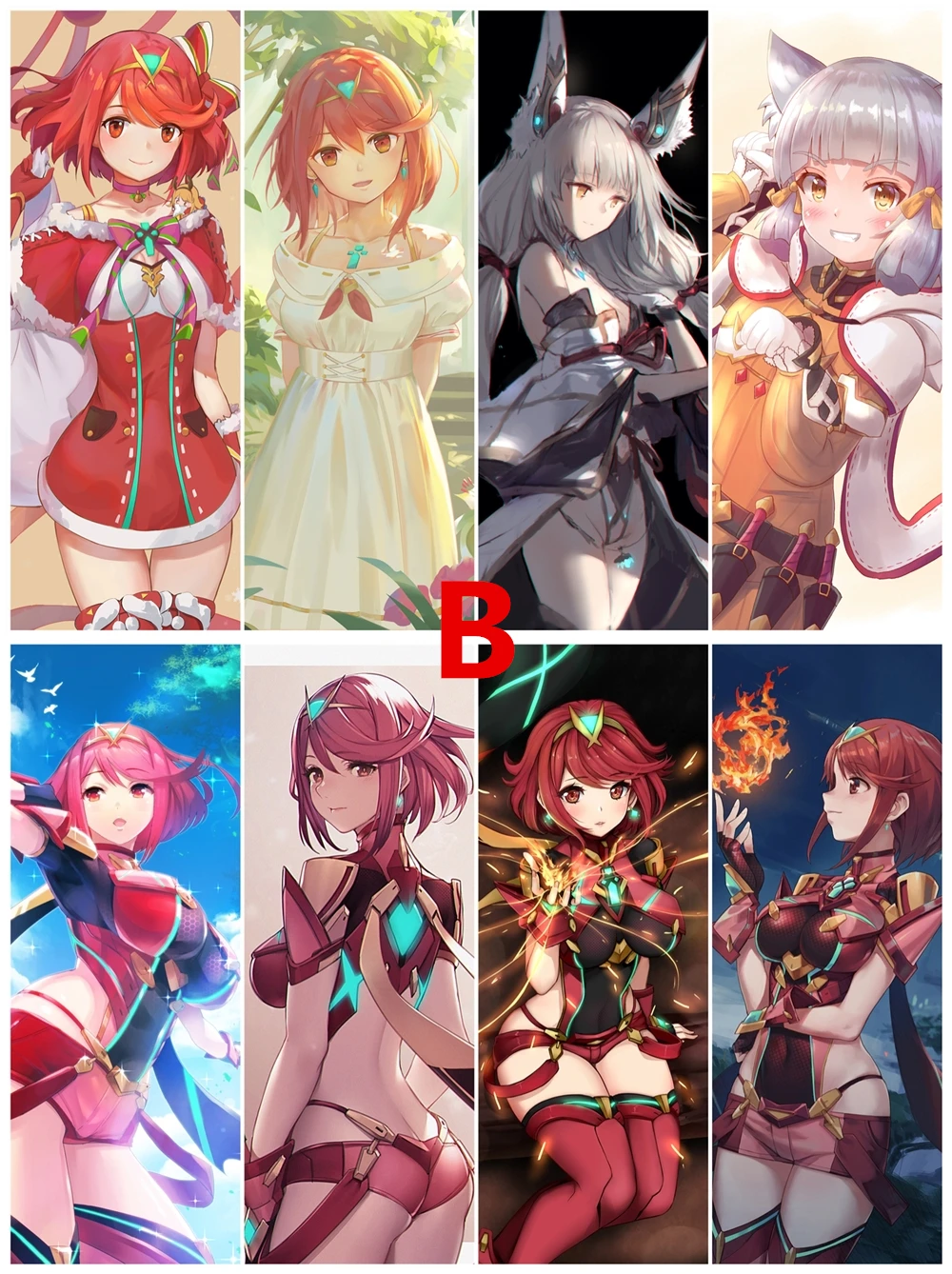 8 шт./компл. ПВХ Lesezeichen закладки аниме Xenoblade Chronicles 2 закладки