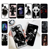 yndfcnb plague doctor phone case for iphone 13 11 8 7 6 6s plus x xs max 5 5s se 2020 11 12pro max iphone xr case