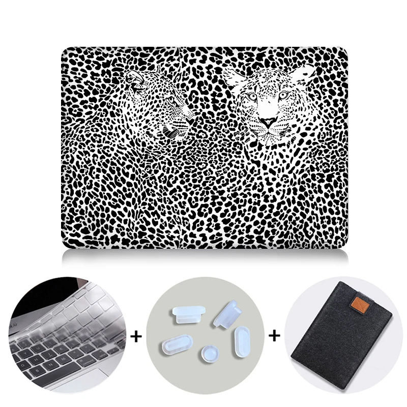 MB04 MTT чехол с леопардовым принтом для Macbook Pro retina 13 15 дюймов с сенсорной панелью для mac book air pro 11 12 13 15 сумка для ноутбука чехол - Цвет: MB04