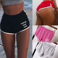 sports shorts women summer new pink black grey color skinny shorts casual lady elastic waist casual short pants