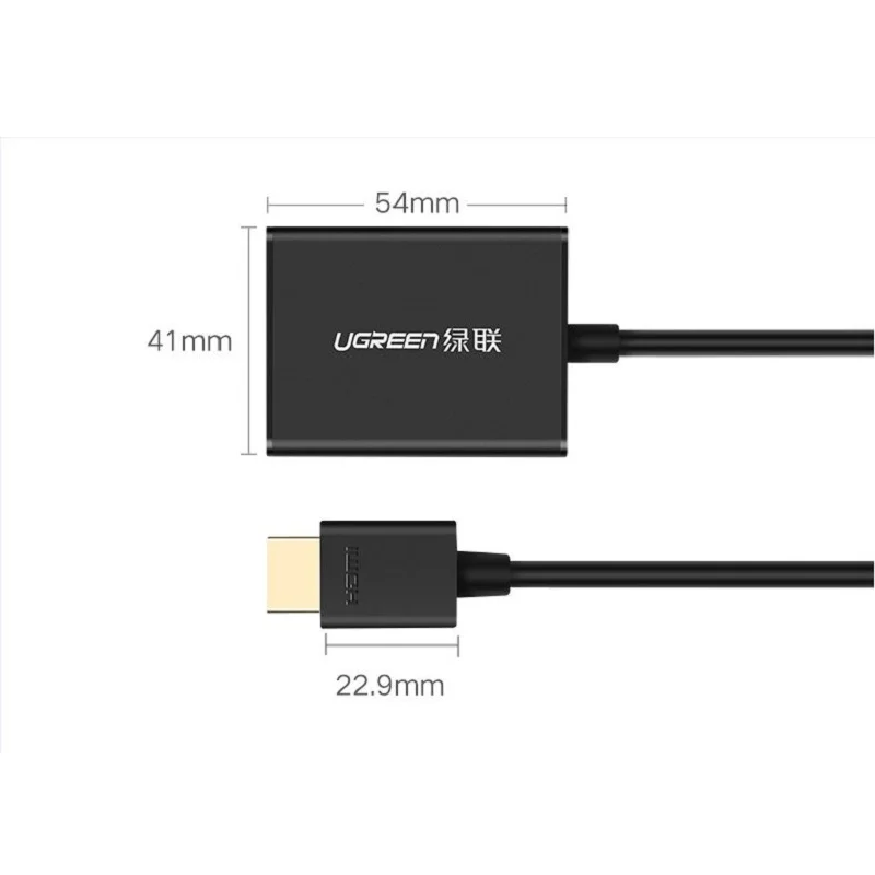 Ugreen HD к разъему VGA HDMI Compat VGAAudio мужской Tou женский HDMIVGA конвертер Кабель Графика