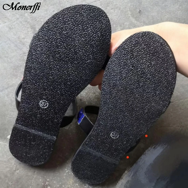 Женские шлепанцы босоножки плоская подошва повседневная обувь Уличная