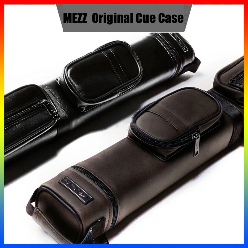 Оригинальный чехол для бильярдного кия MEZZ MO 23 кожаный с 5 отверстиями набор 1/2