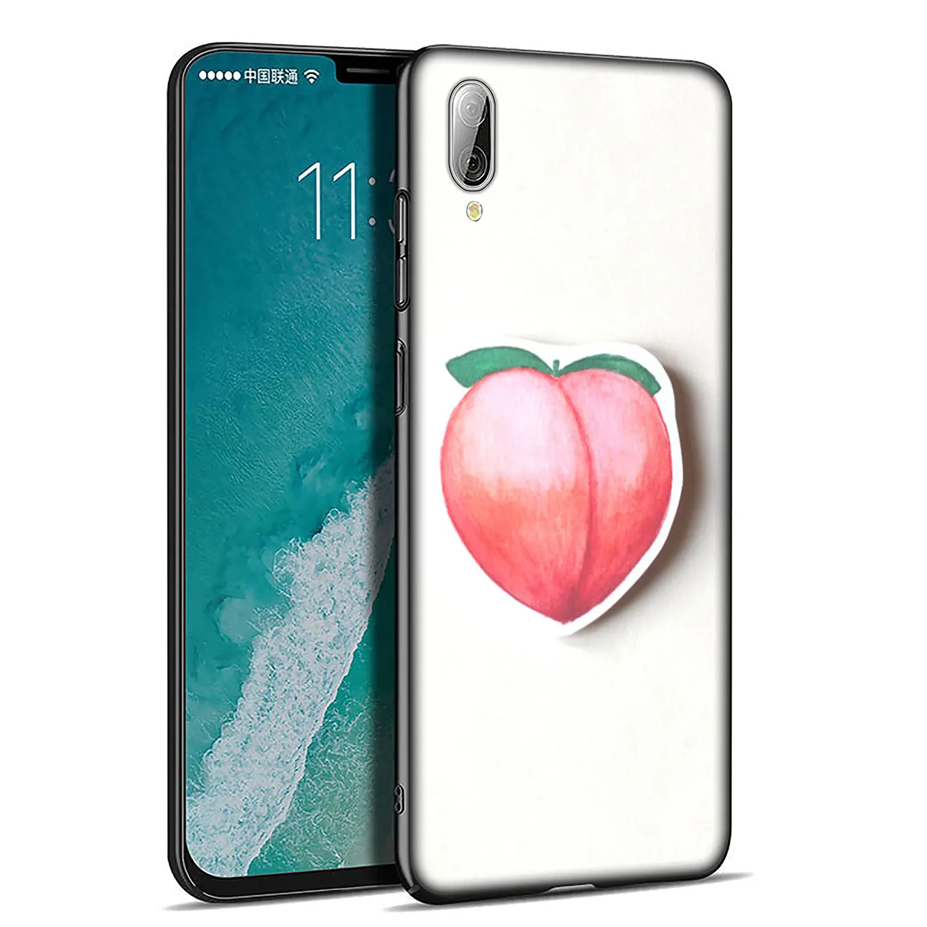IYICAO Fruit Peach Soft Silicone Phone Case for Xiaomi Redmi Note 8 8T 8A 7 7A 6 6A 5 5A K30 K20 Pro GO S2 Cover |