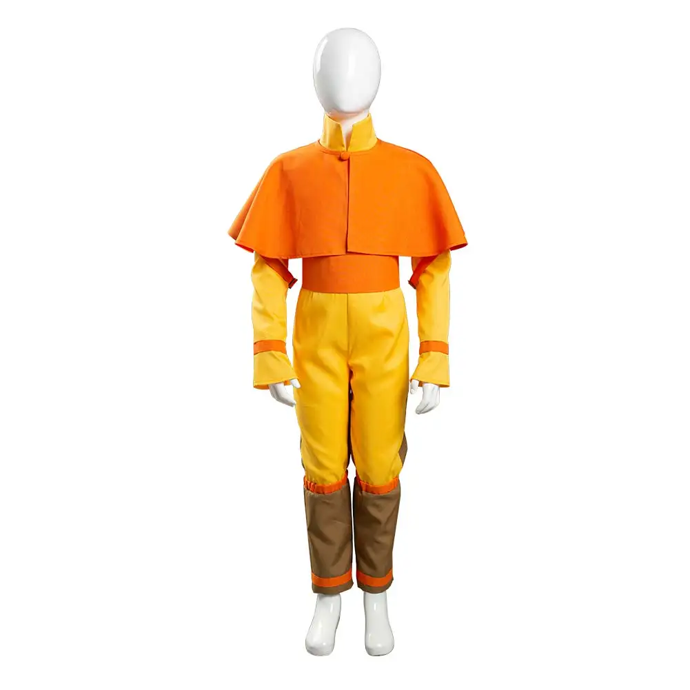 Avatar: The Last Airbender Avatar Aang Cosplay Costume Kids Children Jumpsuit Outfits Halloween Carnival Suit |