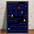 Классические Постеры и картины детских игр, Pacman, печать, Картина Настенная на холсте, для украшения гостиной