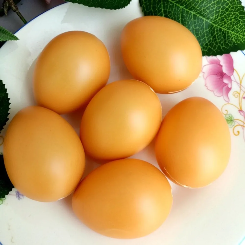 Новинка 10 шт. курица птицы моделирование деревянные искусственные яйца утиные